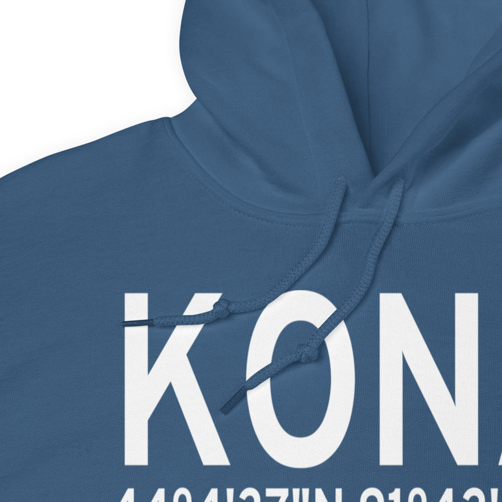 Winona Municipal-Max Conrad Field (KONA) ICAO Hoodie Sweatshirt 