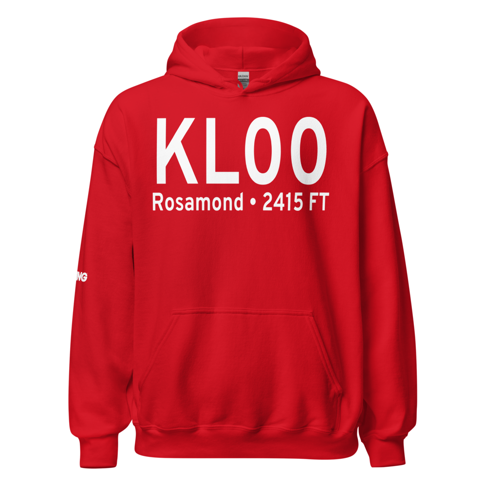 Rosamond Skypark Airport (KL00) ICAO Hoodie Sweatshirt 