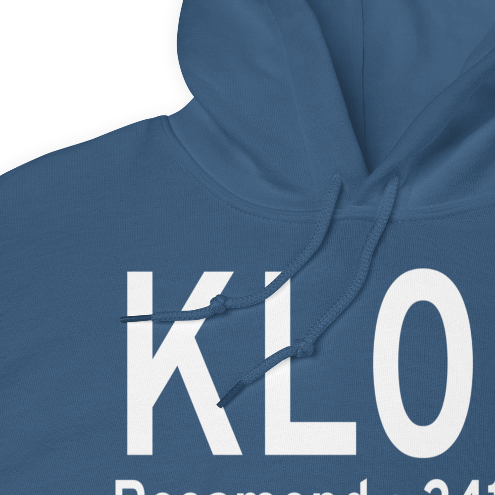 Rosamond Skypark Airport (KL00) ICAO Hoodie Sweatshirt 