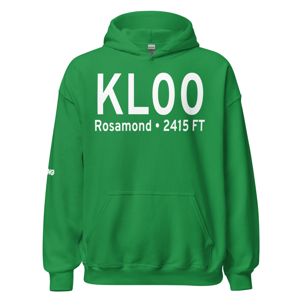 Rosamond Skypark Airport (KL00) ICAO Hoodie Sweatshirt 