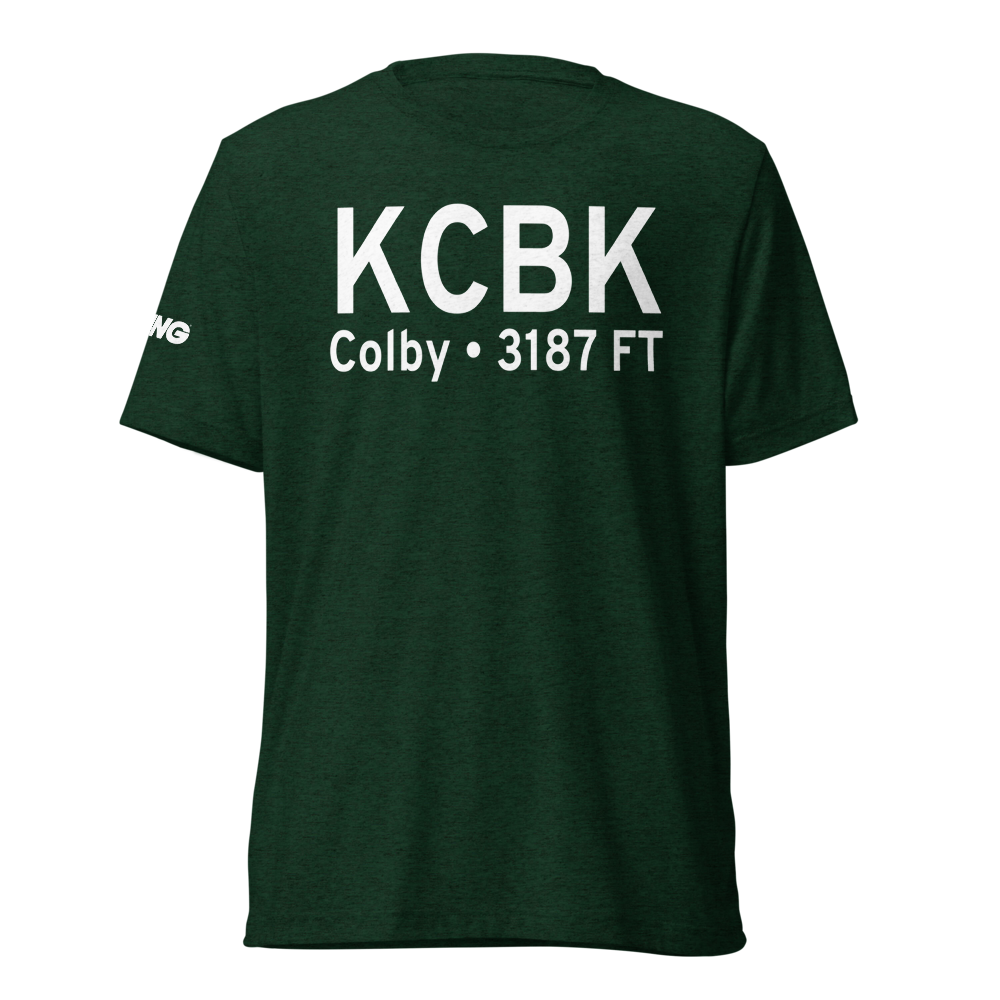 Shalz Field (KCBK) ICAO Tri-blend T-Shirt 