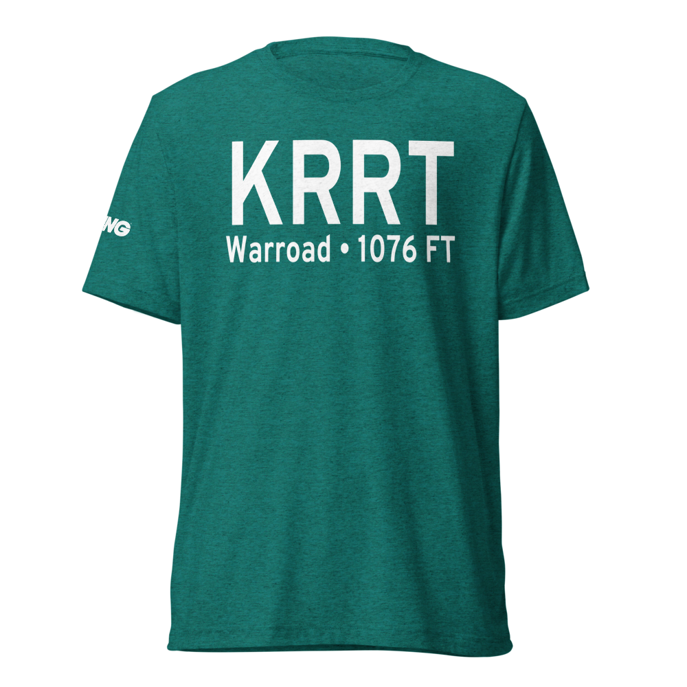 Warroad International Memorial Airport (KRRT) ICAO Tri-blend T-Shirt 