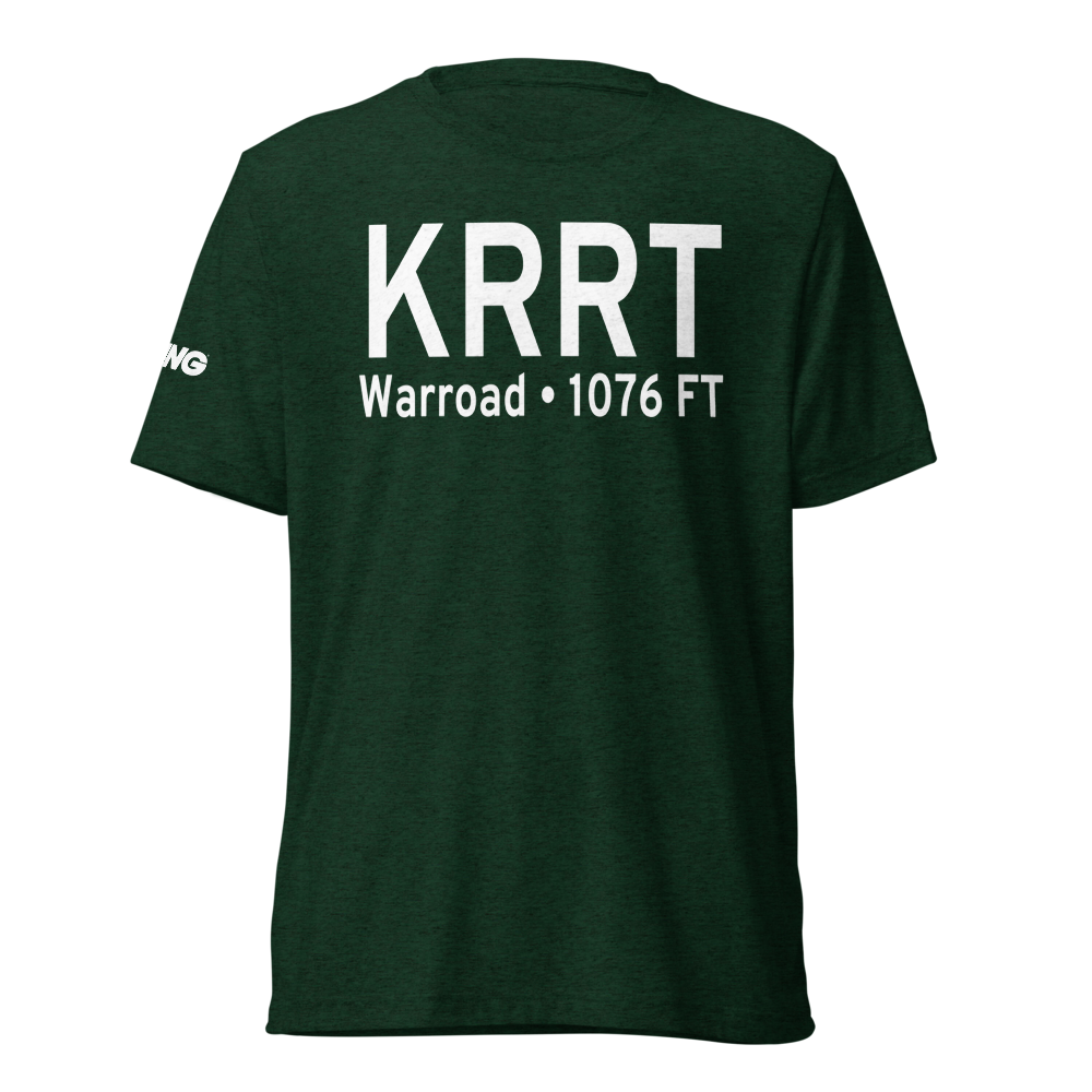 Warroad International Memorial Airport (KRRT) ICAO Tri-blend T-Shirt 