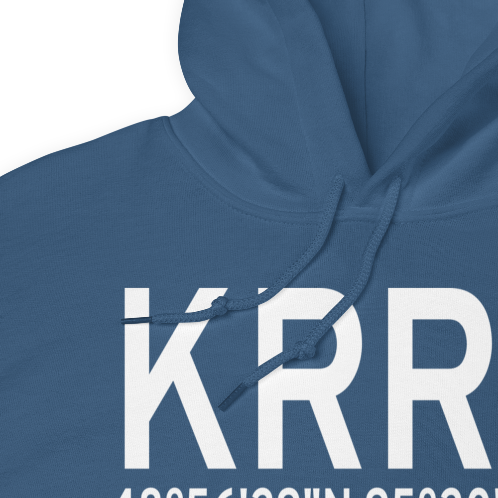 Warroad International Memorial Airport (KRRT) ICAO Hoodie Sweatshirt 