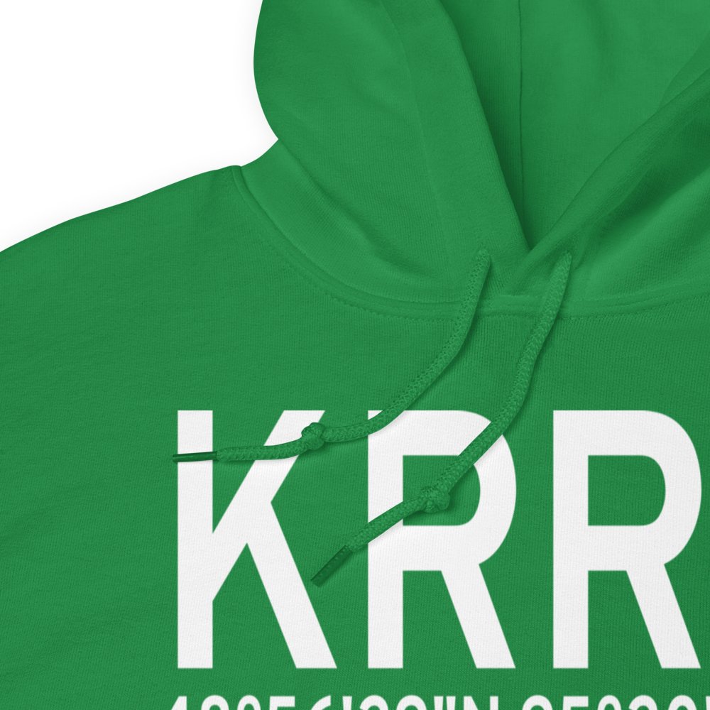 Warroad International Memorial Airport (KRRT) ICAO Hoodie Sweatshirt 