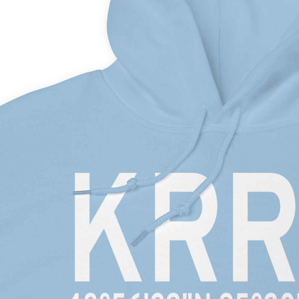 Warroad International Memorial Airport (KRRT) ICAO Hoodie Sweatshirt 