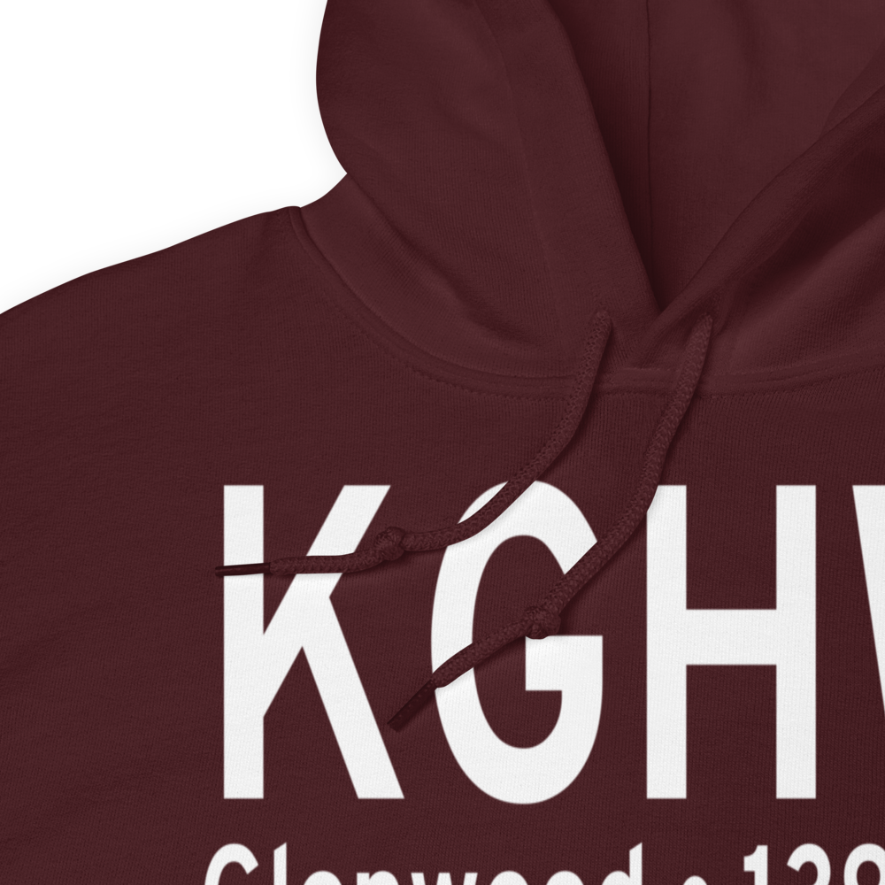 Glenwood Municipal Airport (KGHW) ICAO Hoodie Sweatshirt 