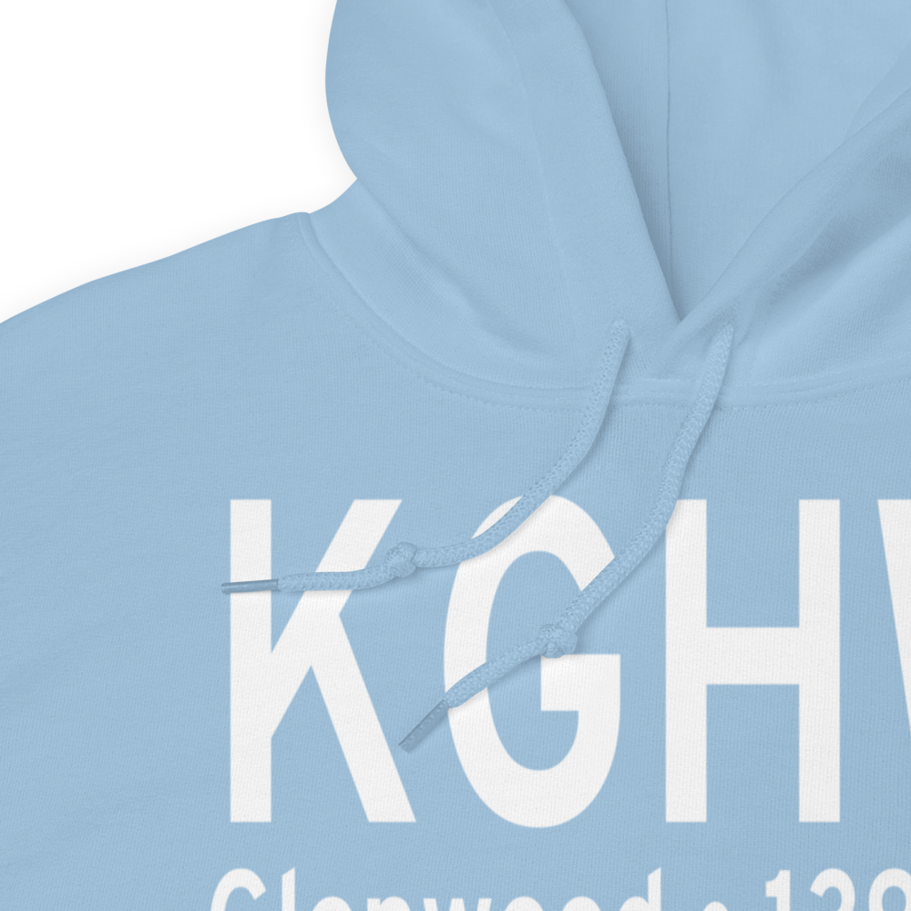 Glenwood Municipal Airport (KGHW) ICAO Hoodie Sweatshirt 