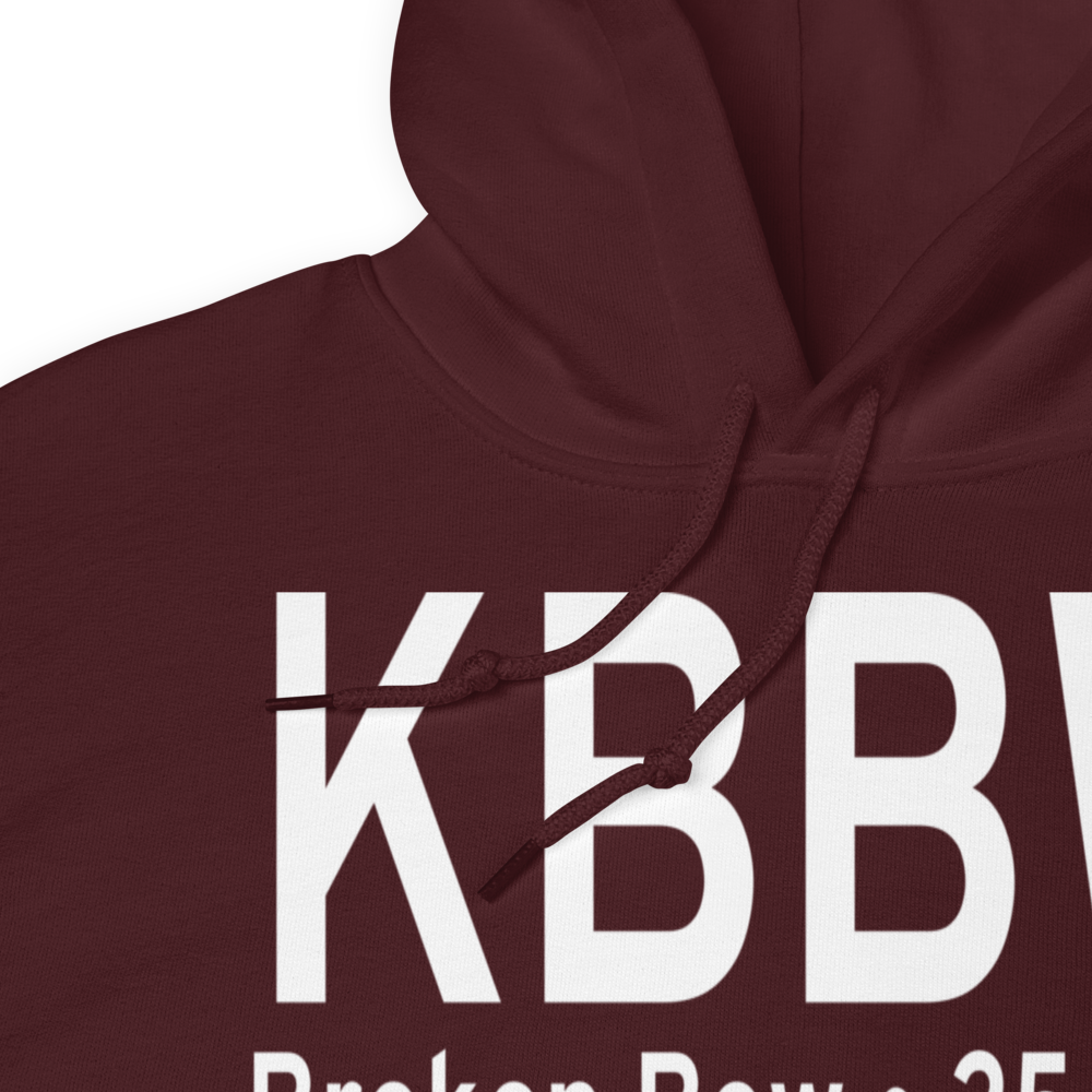 Broken Bow Municipal Airport (KBBW) ICAO Hoodie Sweatshirt 