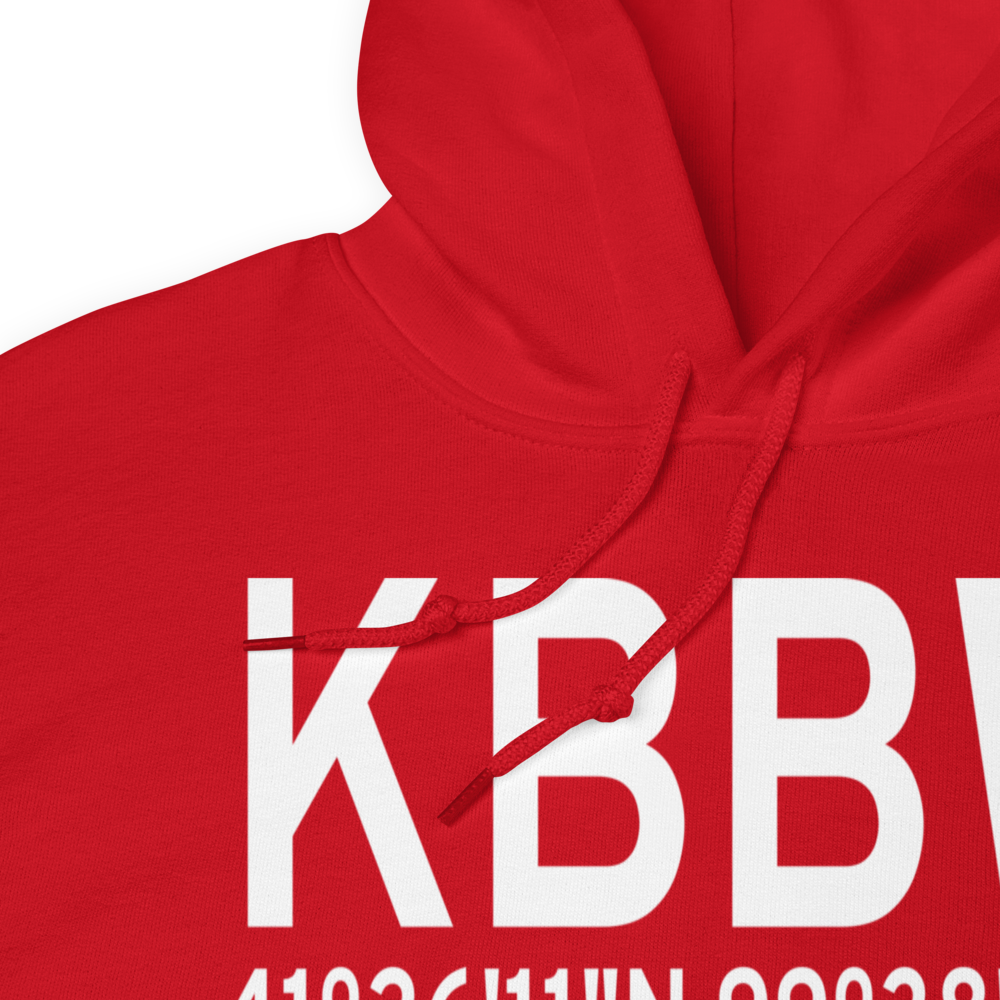 Broken Bow Municipal Airport (KBBW) ICAO Hoodie Sweatshirt 