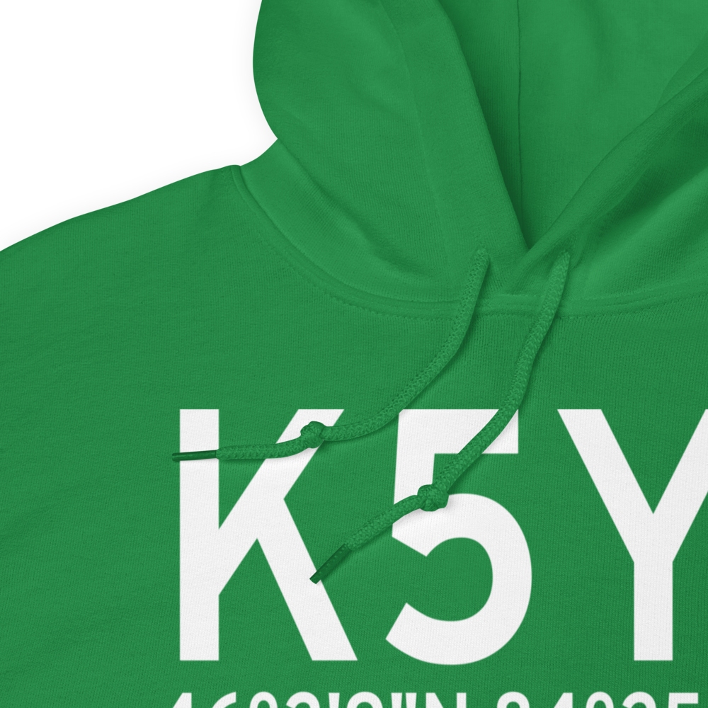 Albert J Lindberg Airport (K5Y1) ICAO Hoodie Sweatshirt 