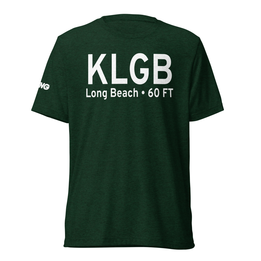 Long Beach /Daugherty Field/ Airport (KLGB) ICAO Tri-blend T-Shirt 