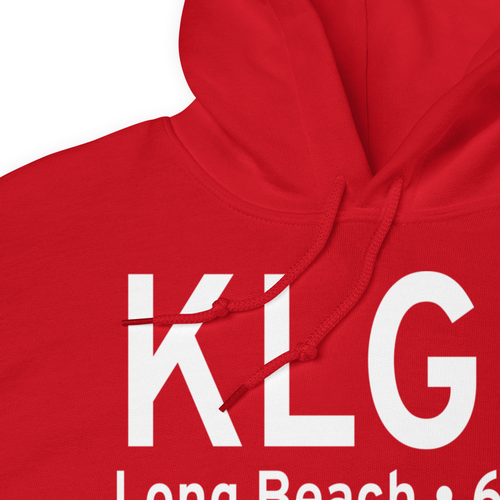 Long Beach /Daugherty Field/ Airport (KLGB) ICAO Hoodie Sweatshirt 
