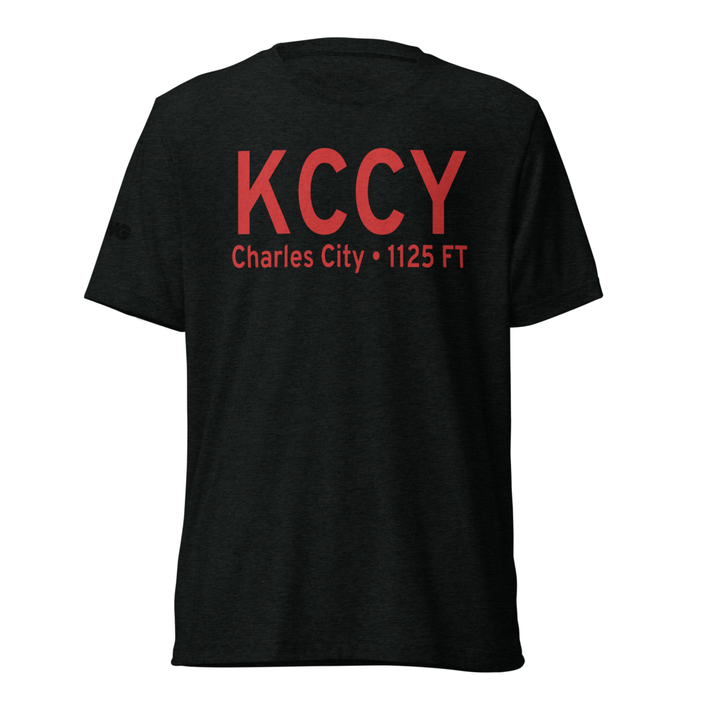 Northeast Iowa Regional Airport (KCCY) ICAO Tri-blend T-Shirt 