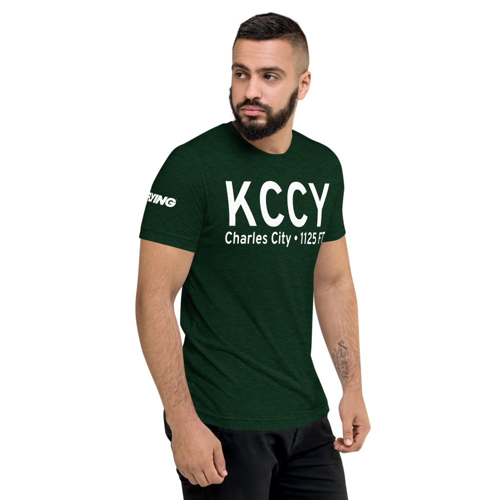 Northeast Iowa Regional Airport (KCCY) ICAO Tri-blend T-Shirt 