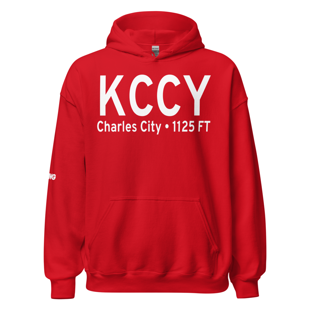 Northeast Iowa Regional Airport (KCCY) ICAO Hoodie Sweatshirt 