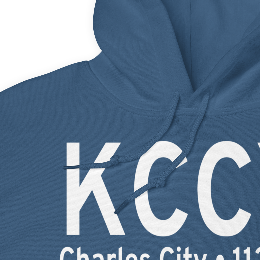 Northeast Iowa Regional Airport (KCCY) ICAO Hoodie Sweatshirt 