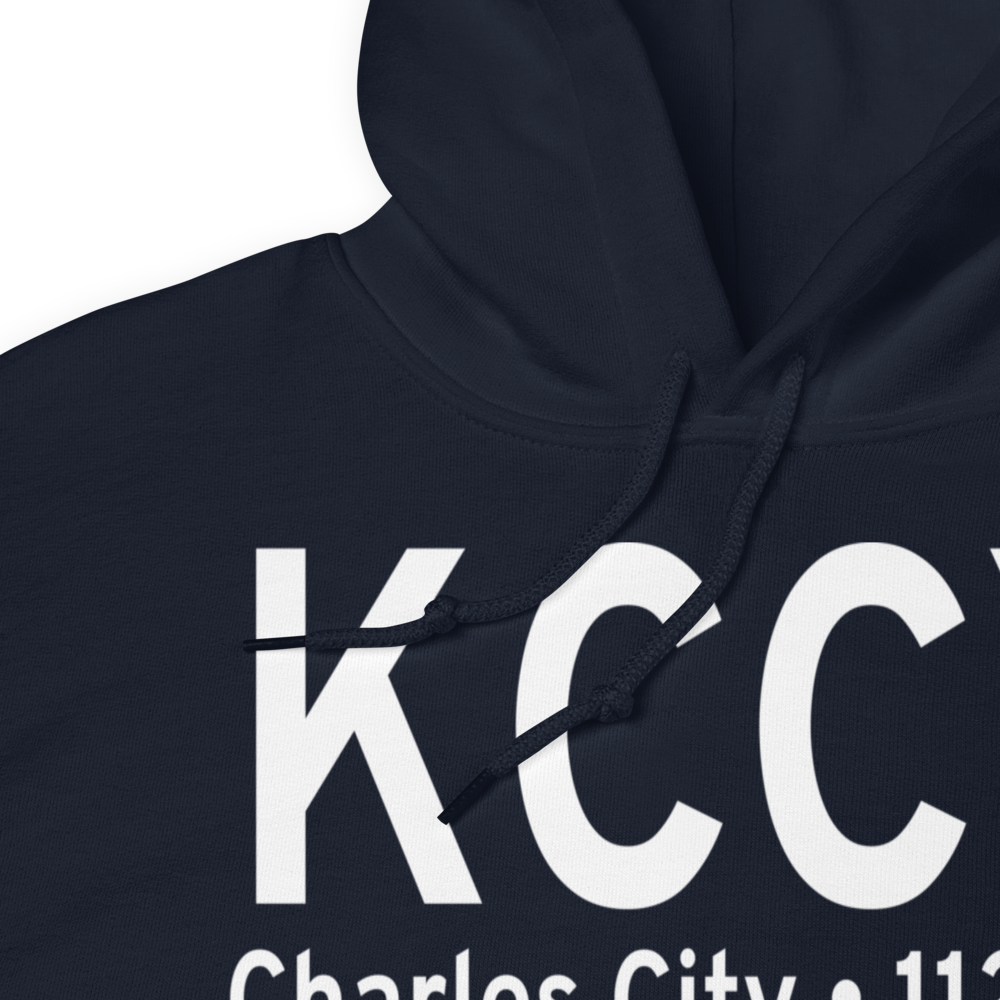 Northeast Iowa Regional Airport (KCCY) ICAO Hoodie Sweatshirt 