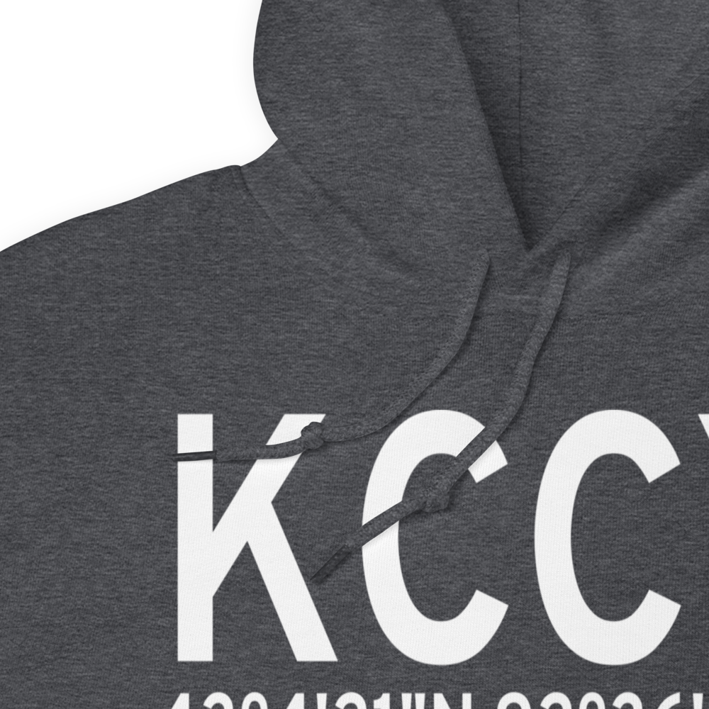 Northeast Iowa Regional Airport (KCCY) ICAO Hoodie Sweatshirt 