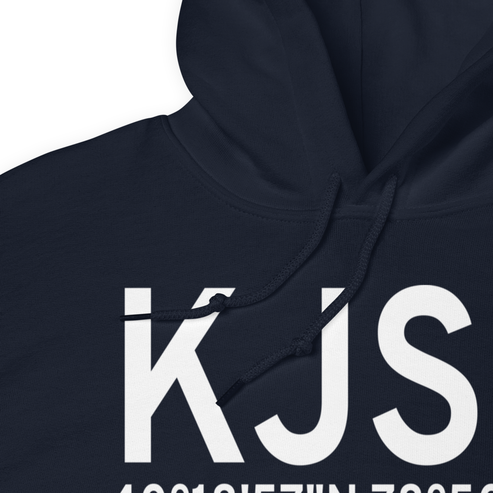 John Murtha Johnstown Cambria County Airport (KJST) ICAO Hoodie Sweatshirt 