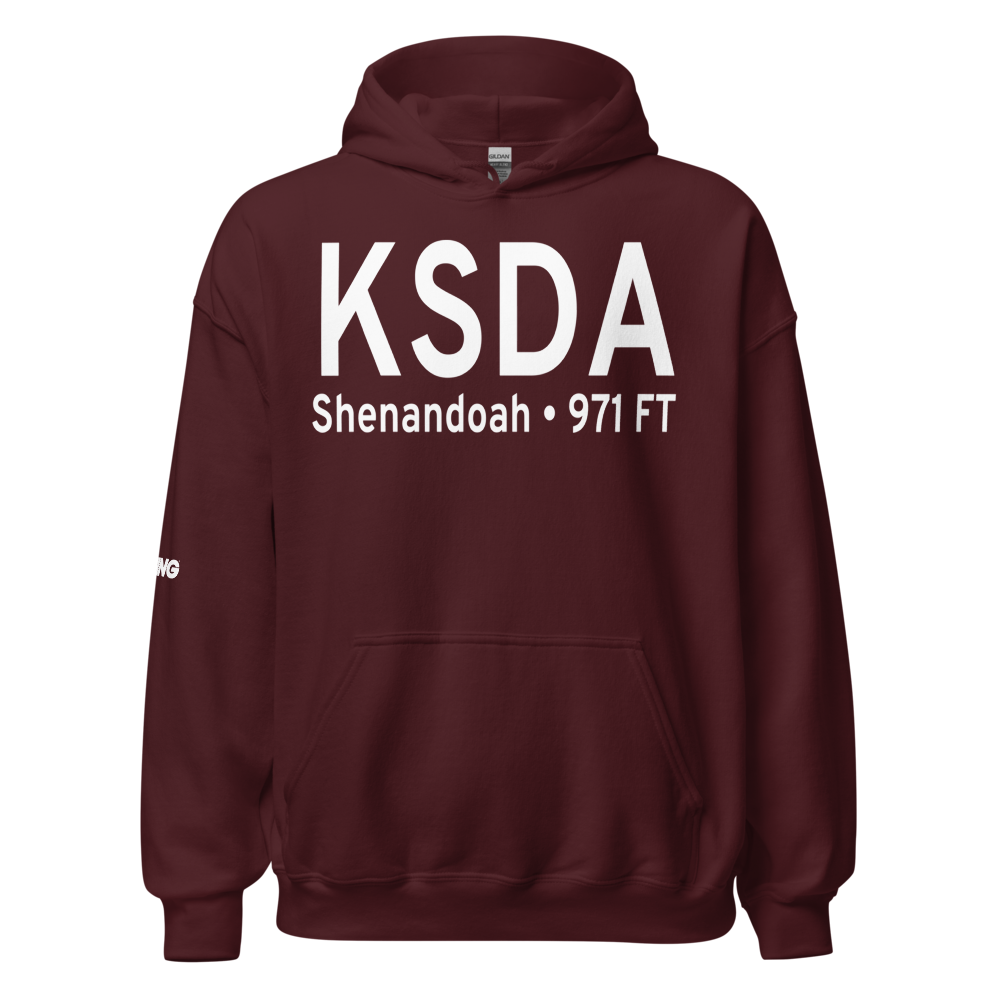 Shenandoah Municipal Airport (KSDA) ICAO Hoodie Sweatshirt 