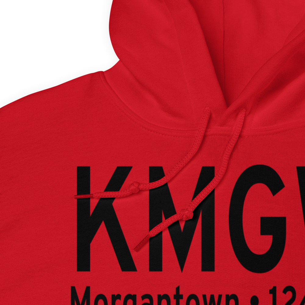 Morgantown Municipal Walter L. Bill Hart Field (KMGW) ICAO Hoodie Sweatshirt 