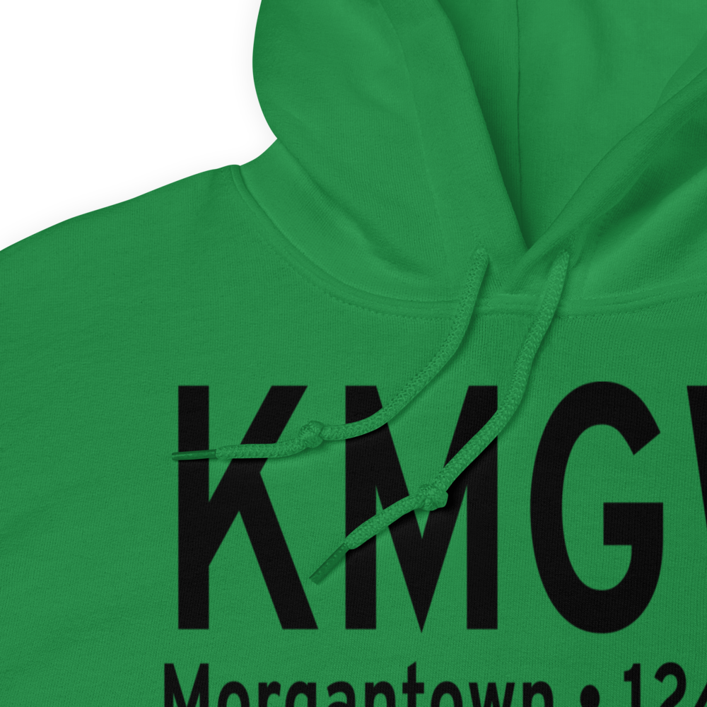 Morgantown Municipal Walter L. Bill Hart Field (KMGW) ICAO Hoodie Sweatshirt 