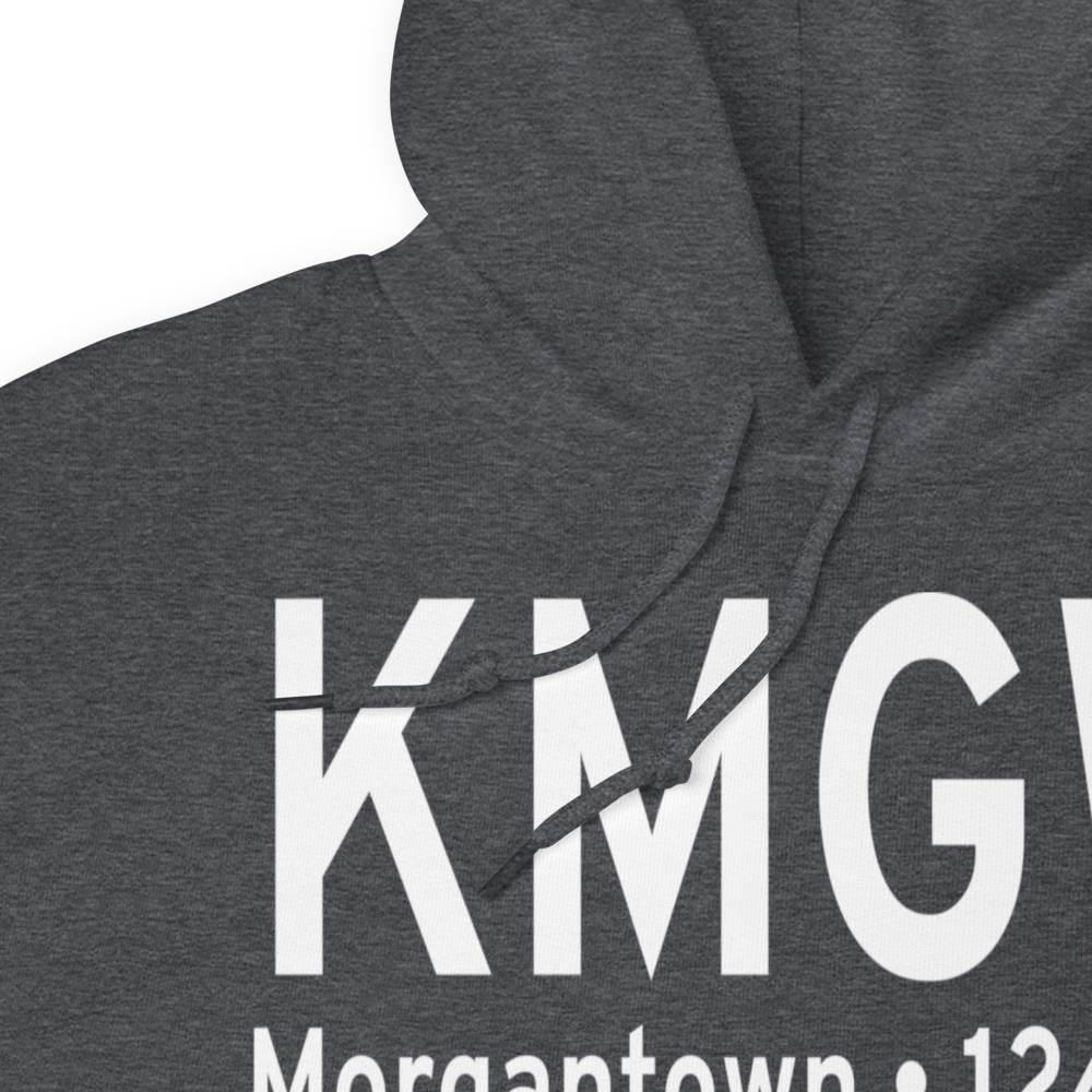 Morgantown Municipal Walter L. Bill Hart Field (KMGW) ICAO Hoodie Sweatshirt 