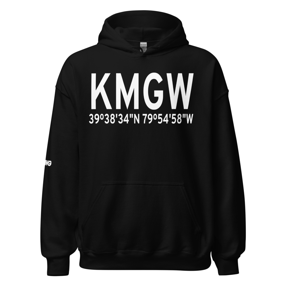 Morgantown Municipal Walter L. Bill Hart Field (KMGW) ICAO Hoodie Sweatshirt 