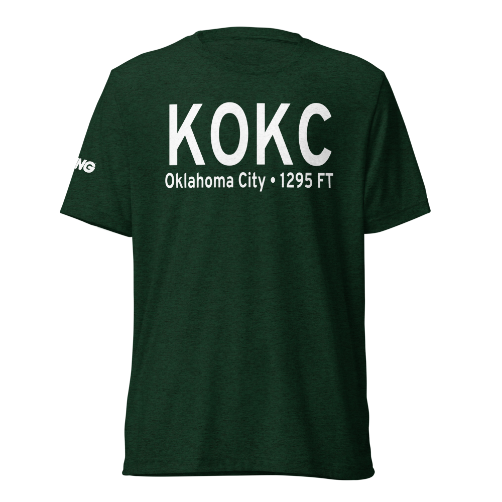 Will Rogers World Airport (KOKC) ICAO Tri-blend T-Shirt 