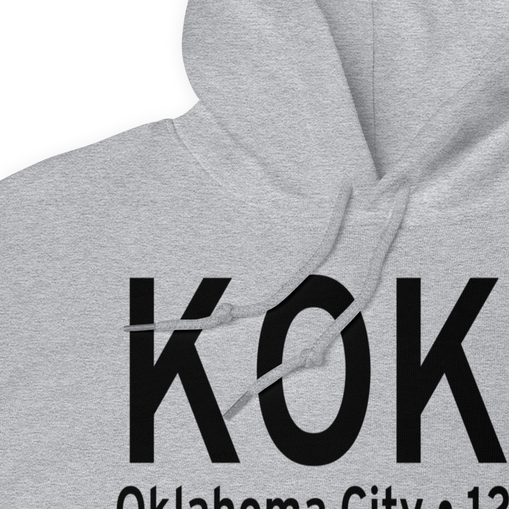 Will Rogers World Airport (KOKC) ICAO Hoodie Sweatshirt 