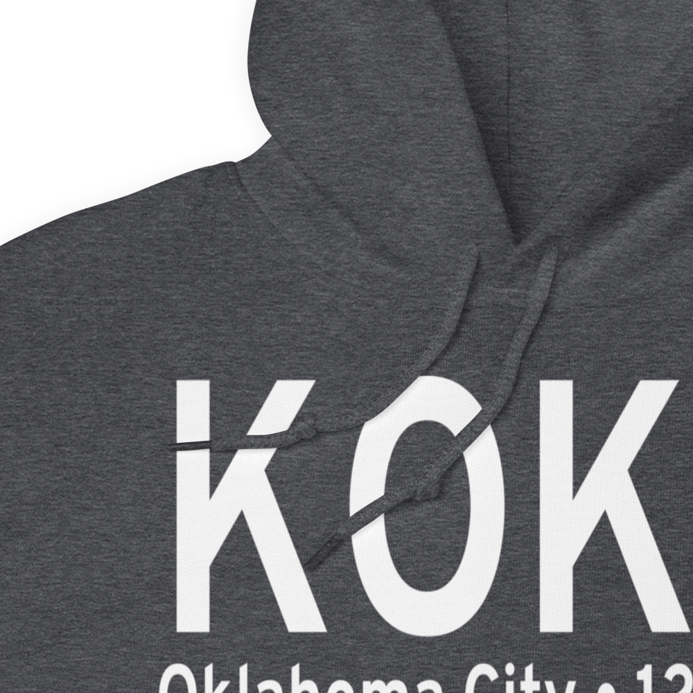 Will Rogers World Airport (KOKC) ICAO Hoodie Sweatshirt 