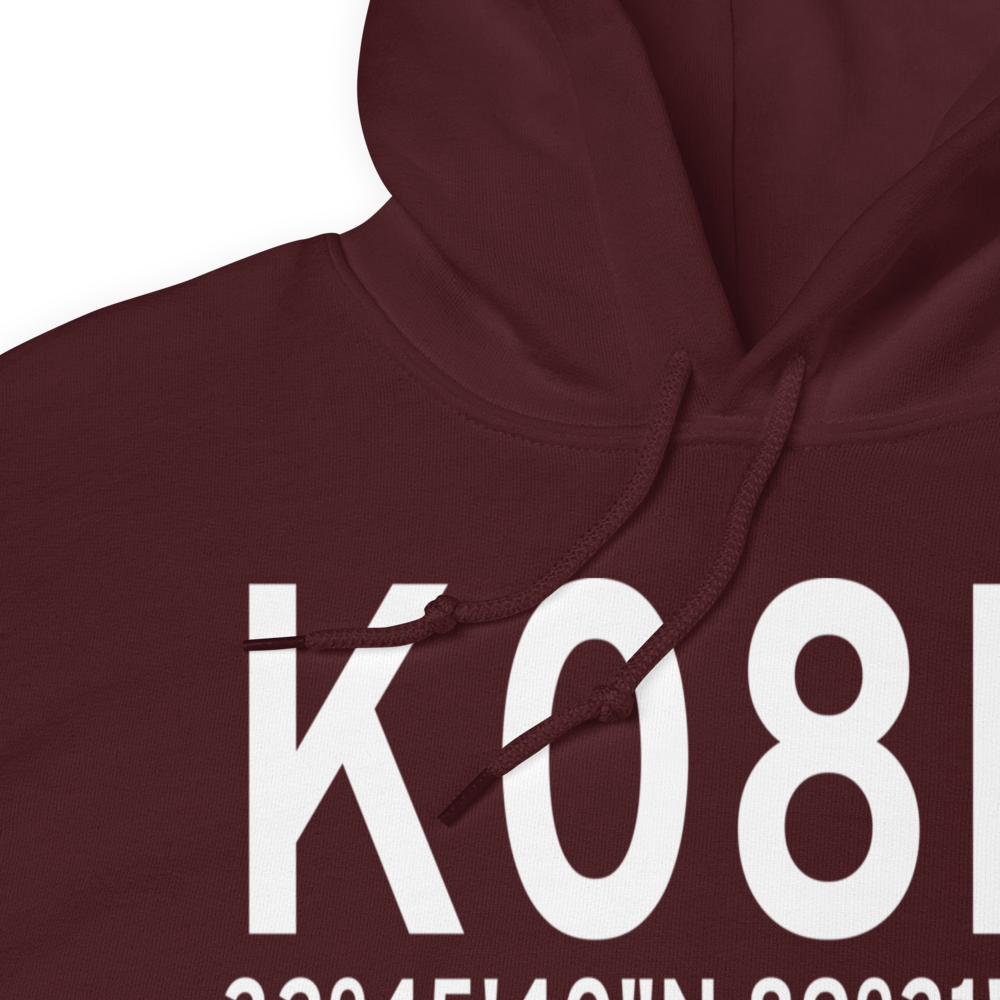 Carthage-Leake County Airport (K08M) ICAO Hoodie Sweatshirt 