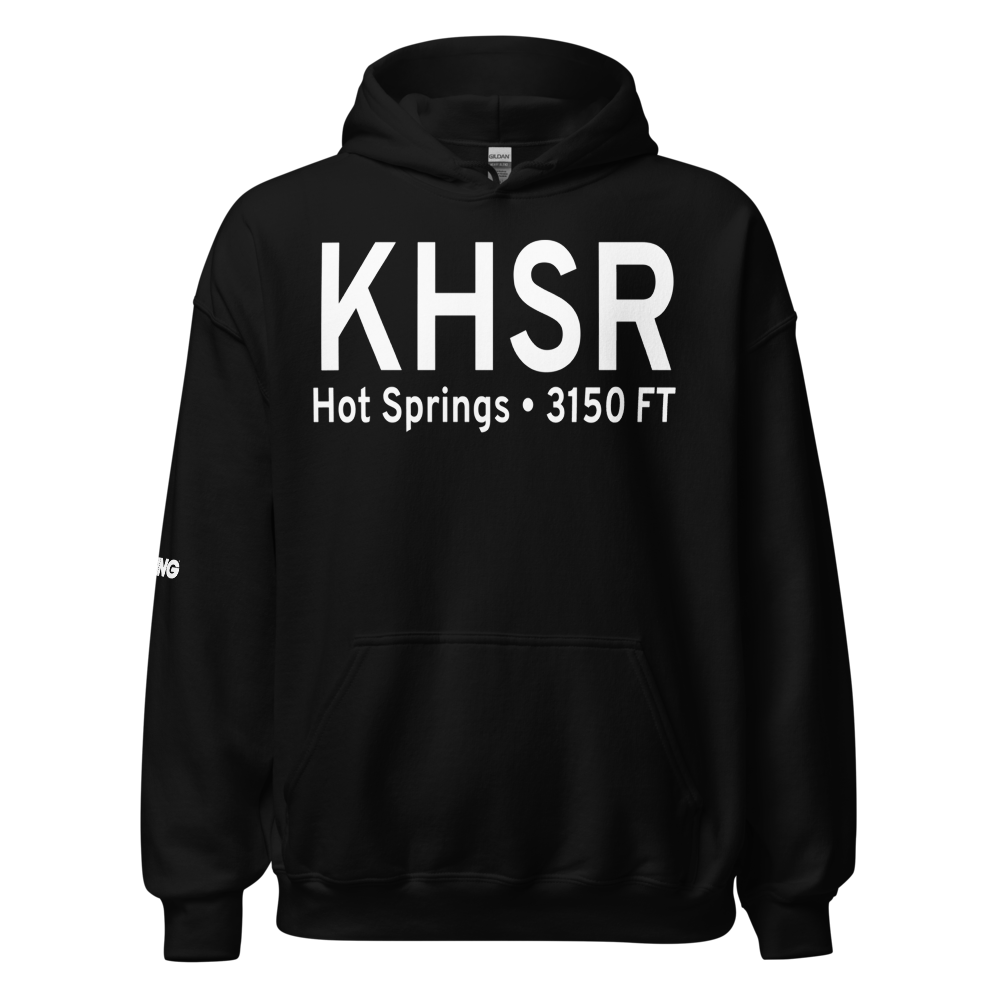 Hot Springs Municipal Airport (KHSR) ICAO Hoodie Sweatshirt 