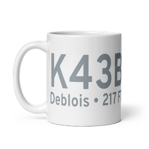 Deblois Flight Strip (K43B) ICAO Mug
