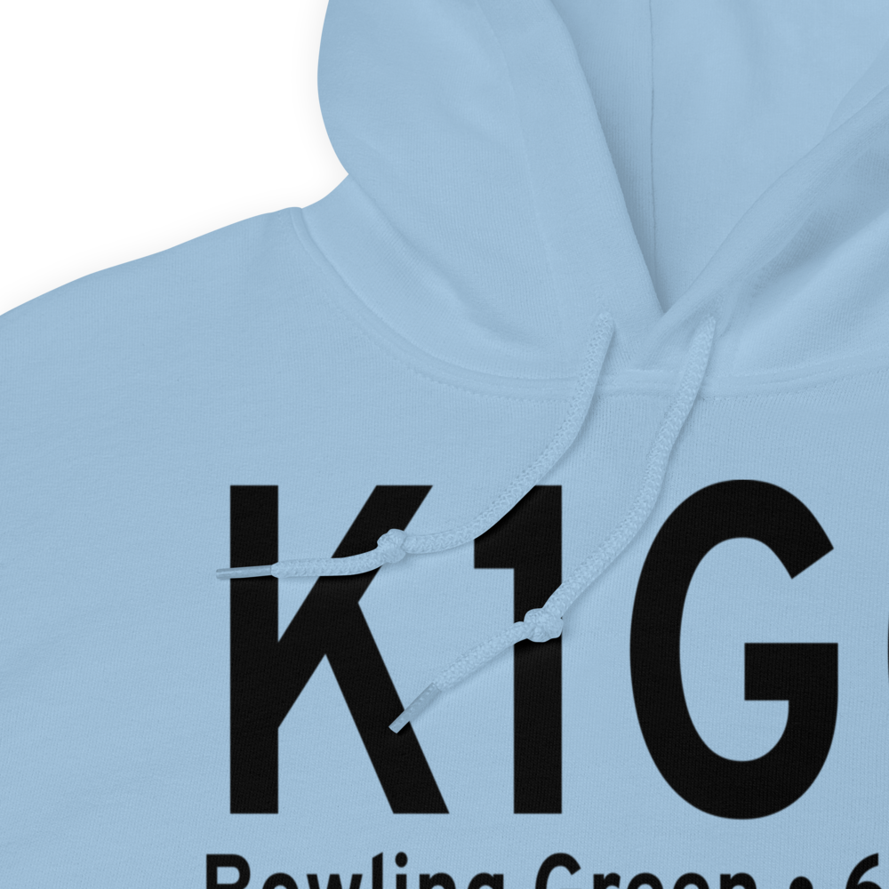 Wood County Airport (K1G0) ICAO Hoodie Sweatshirt 
