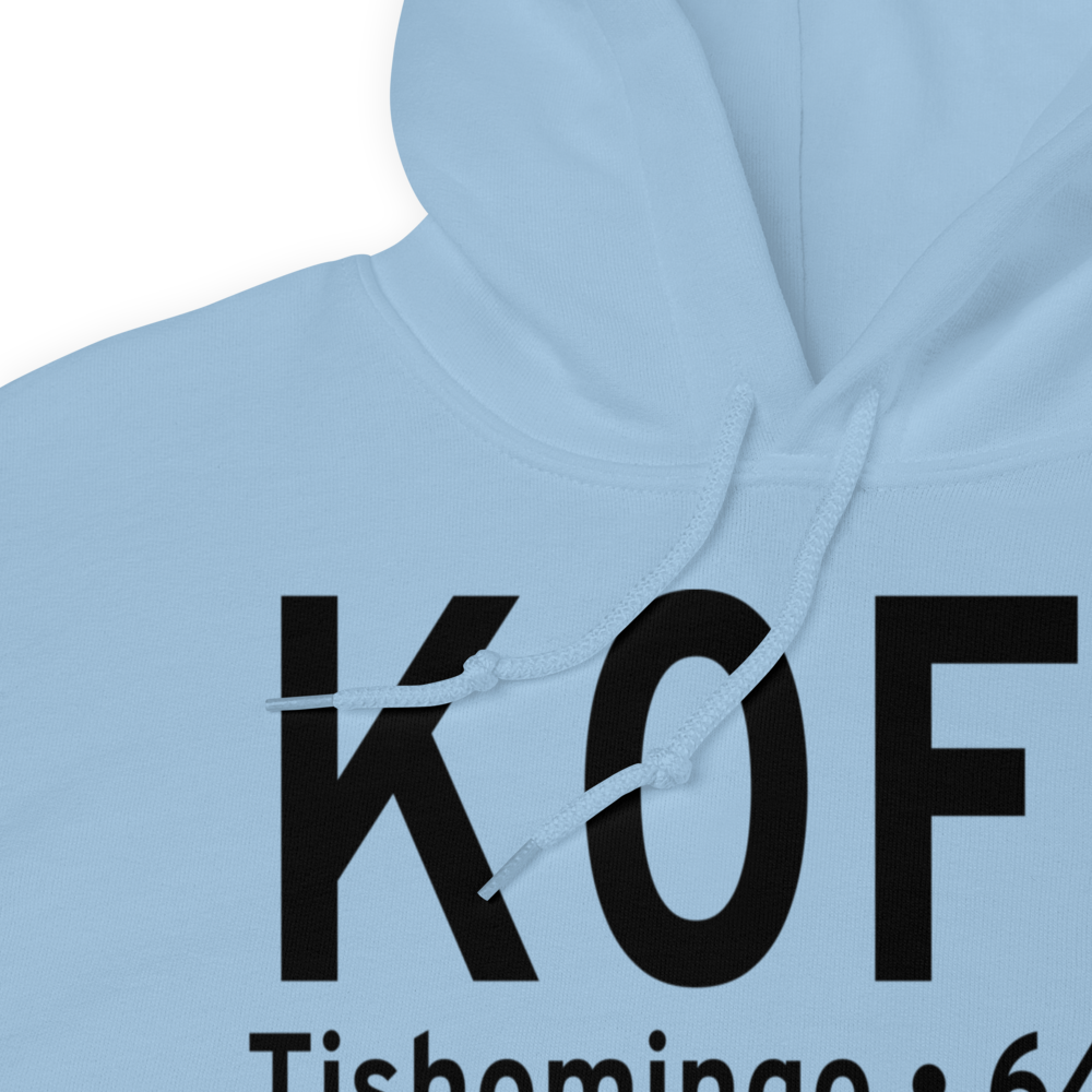 Tishomingo Airpark (K0F9) ICAO Hoodie Sweatshirt 