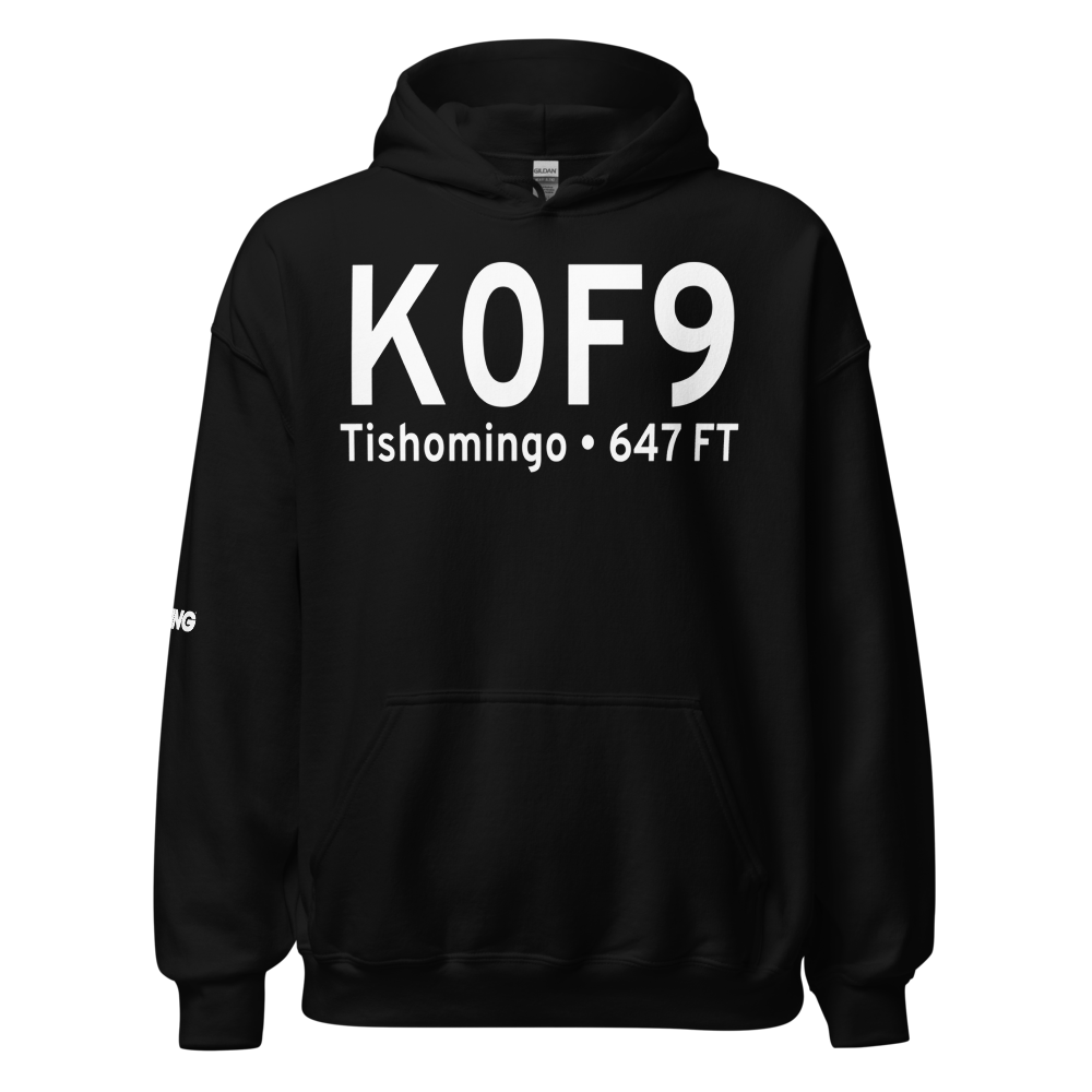Tishomingo Airpark (K0F9) ICAO Hoodie Sweatshirt 