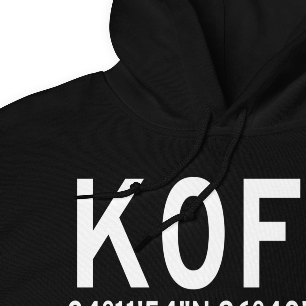 Tishomingo Airpark (K0F9) ICAO Hoodie Sweatshirt 