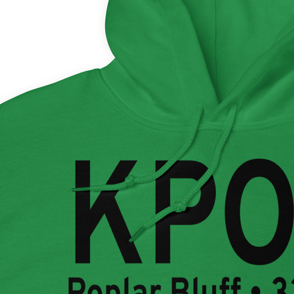 Poplar Bluff Municipal Airport (KPOF) ICAO Hoodie Sweatshirt 