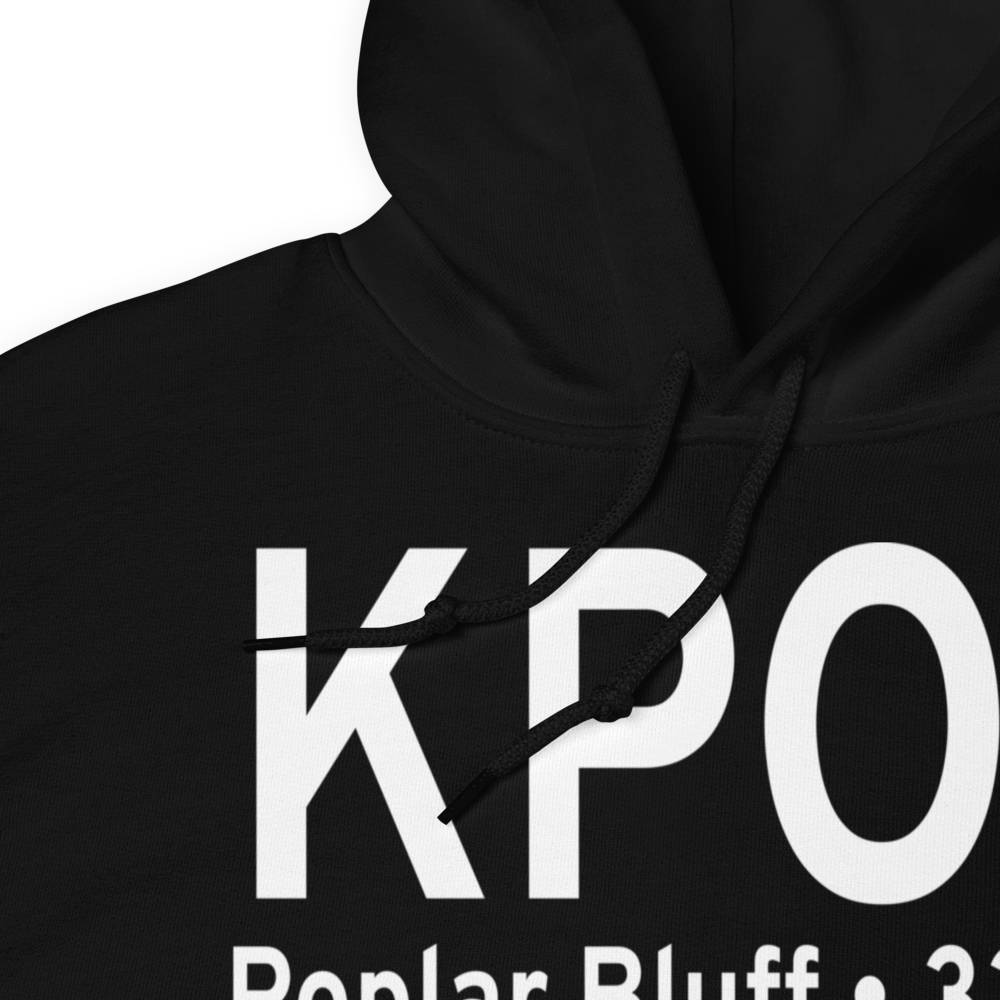 Poplar Bluff Municipal Airport (KPOF) ICAO Hoodie Sweatshirt 
