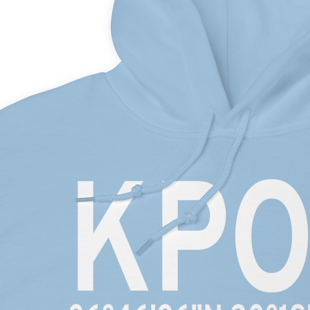 Poplar Bluff Municipal Airport (KPOF) ICAO Hoodie Sweatshirt 