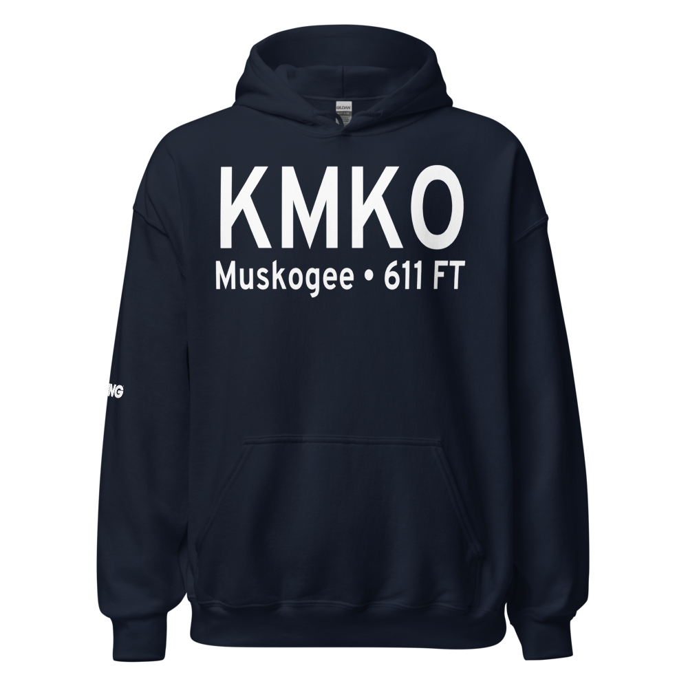 Muskogee-Davis Regional Airport (KMKO) ICAO Hoodie Sweatshirt 