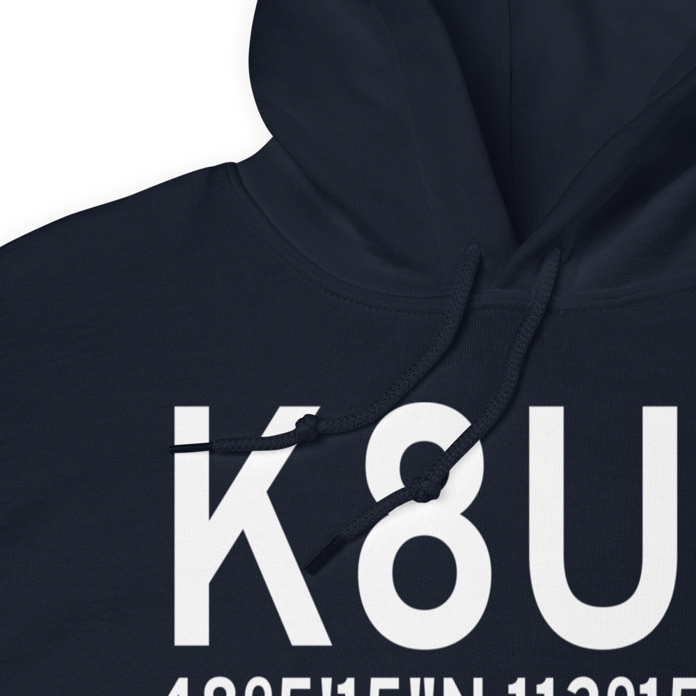 Schafer Usfs Airport (K8U2) ICAO Hoodie Sweatshirt 