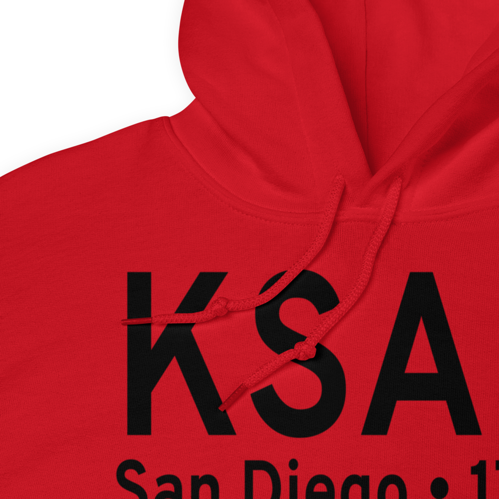 San Diego International Airport (KSAN) ICAO Hoodie Sweatshirt 