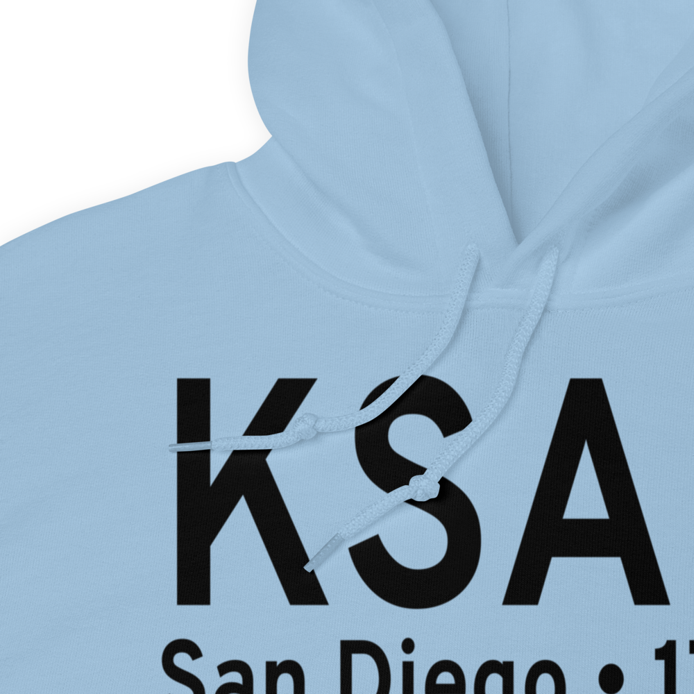 San Diego International Airport (KSAN) ICAO Hoodie Sweatshirt 