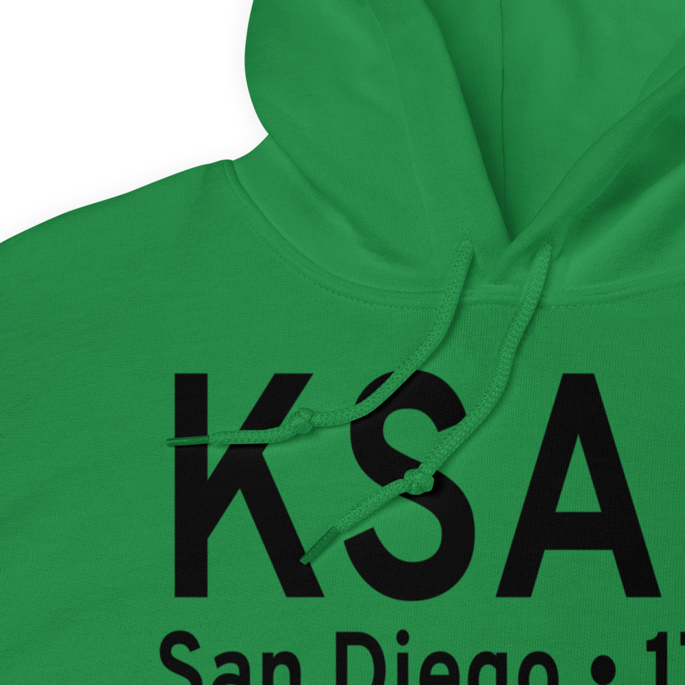 San Diego International Airport (KSAN) ICAO Hoodie Sweatshirt 