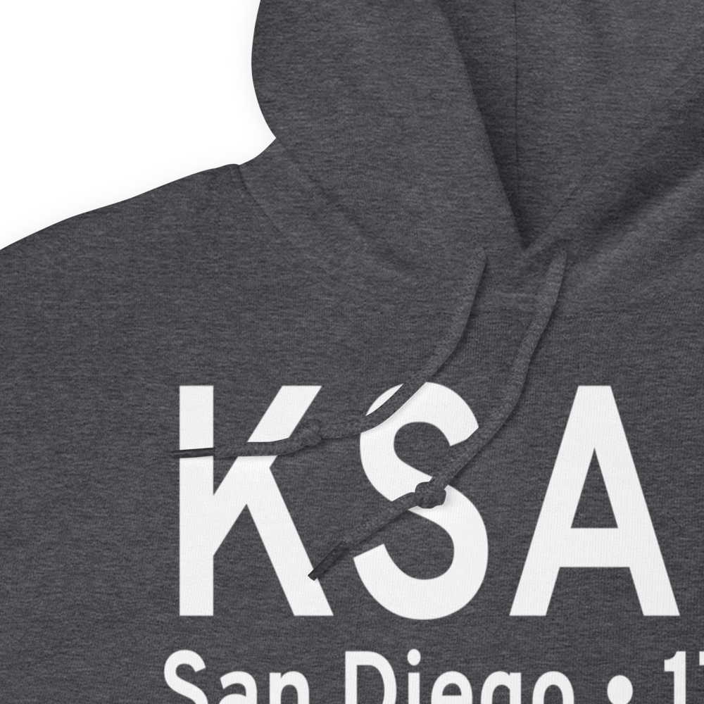 San Diego International Airport (KSAN) ICAO Hoodie Sweatshirt 