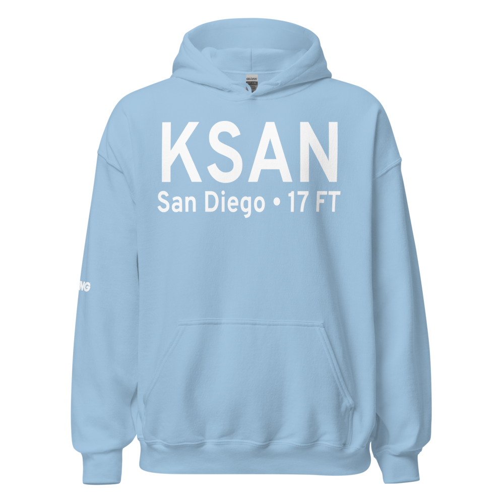 San Diego International Airport (KSAN) ICAO Hoodie Sweatshirt 