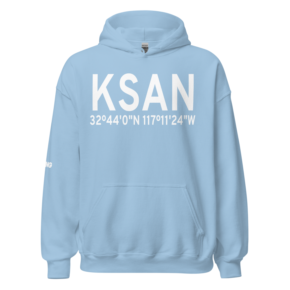 San Diego International Airport (KSAN) ICAO Hoodie Sweatshirt 